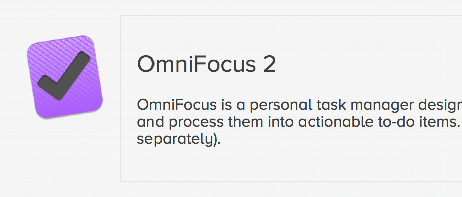 OmniFocus 2 in the Omni Store