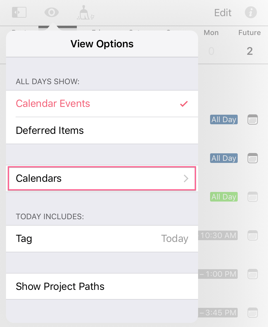 does google calendar for mac interface with omnifocus