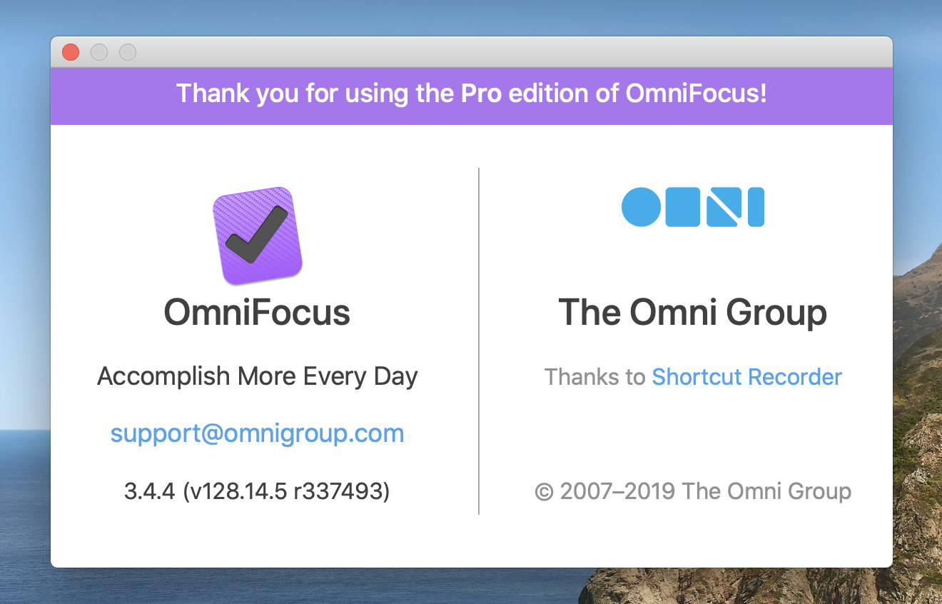 omnifocus pro focus