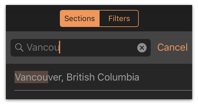 The Batch Find tool in the Sections pane of the sidebar.