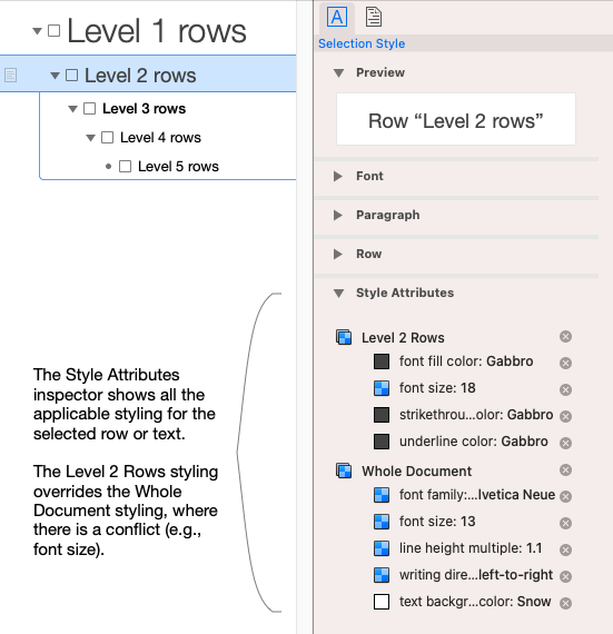 Pic of the Style Attributes Inspector