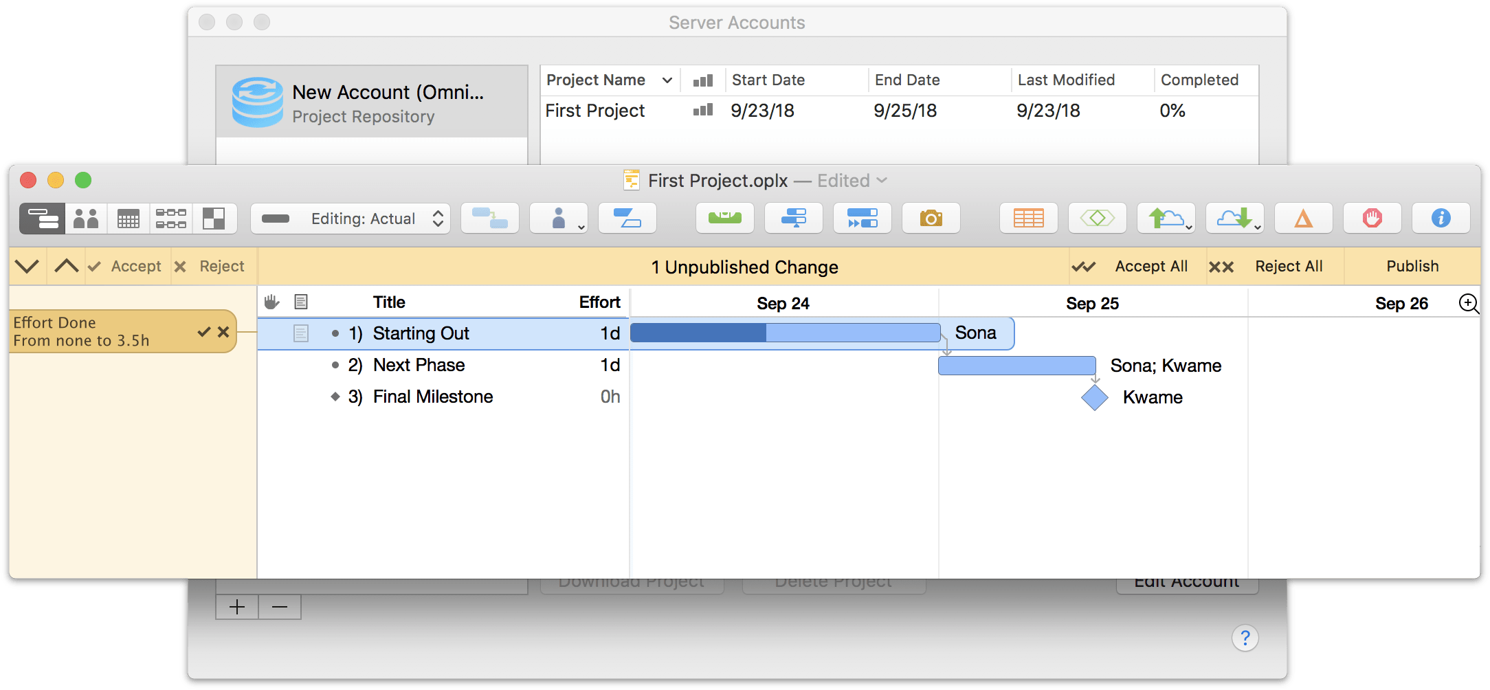 Setting up sharing options for a project in OmniPlan 3.10 for Mac, Step 5.