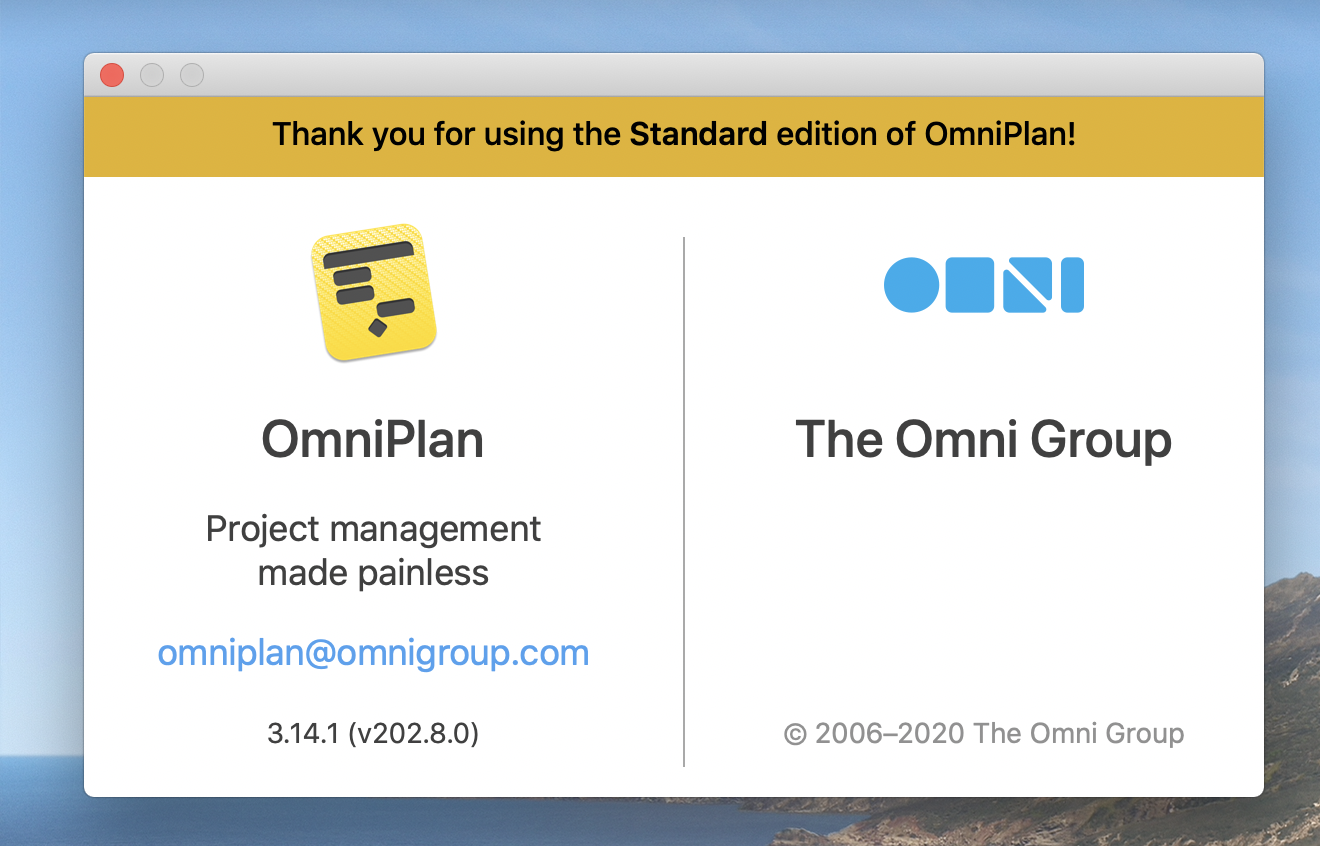 omniplan pro table editor like ms project