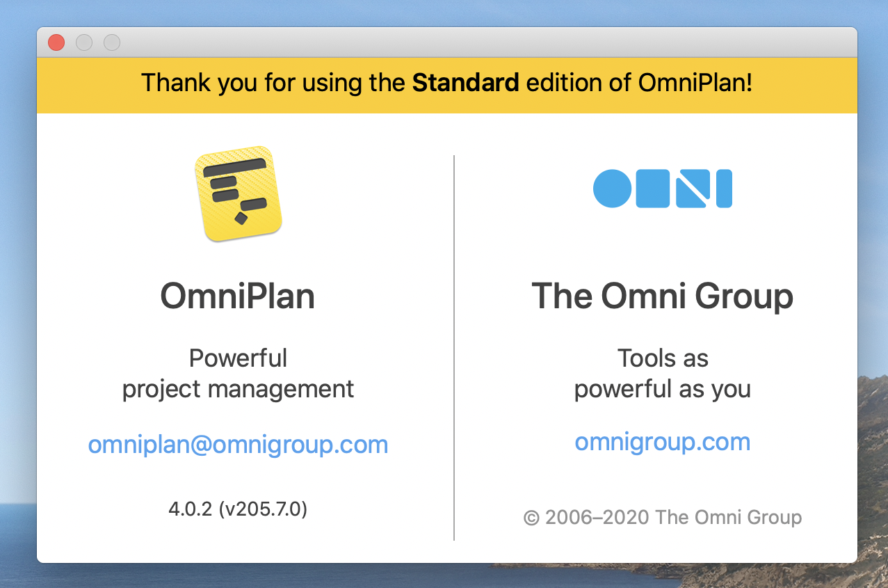 OmniPlan 4 Standard