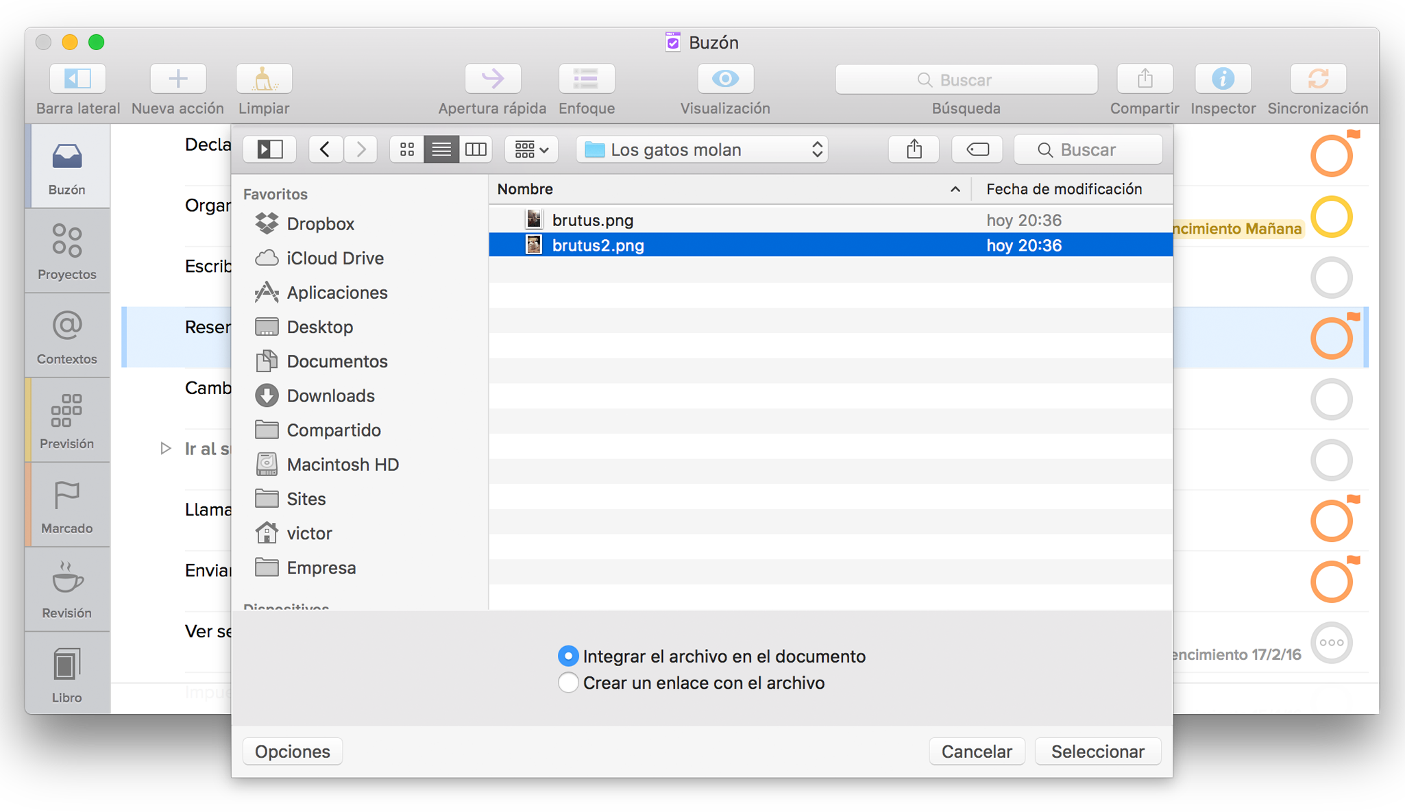 Manual Del Usuario De Omnifocus 2 Para Mac Notas Y Archivos Adjuntos