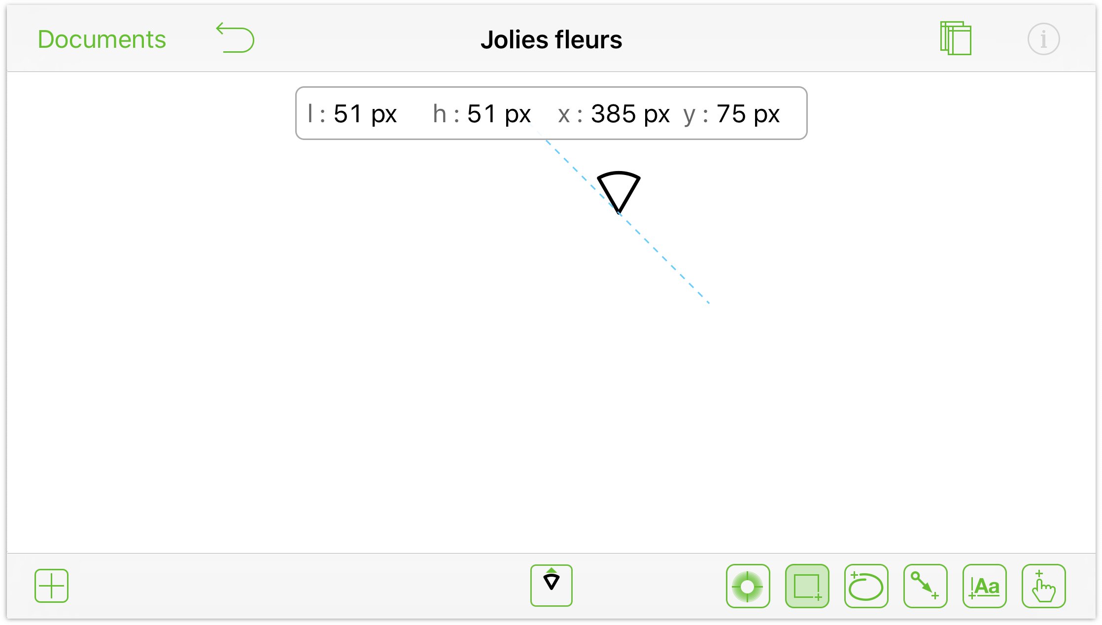 Manuel de l'utilisateur OmniGraffle 2.2 pour iOS — Les nombreux gestes  utilisables dans OmniGraffle pour iOS, image size:2236x1268