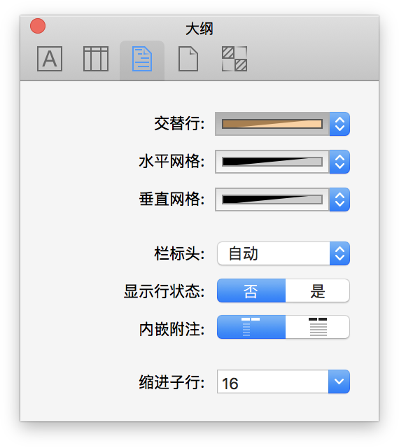 Omnioutliner 4 5 3 For Mac 用户手册 使用检查器