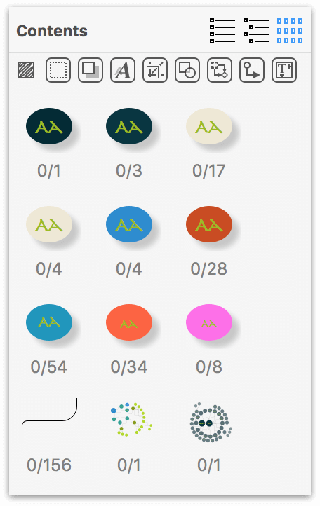 The clump of lines in the Selection Matrix