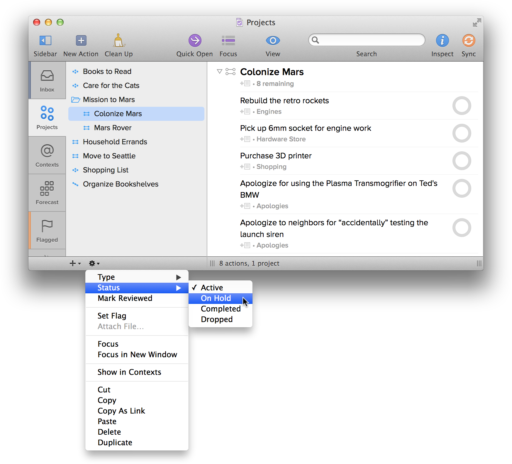 omnifocus for mac manual