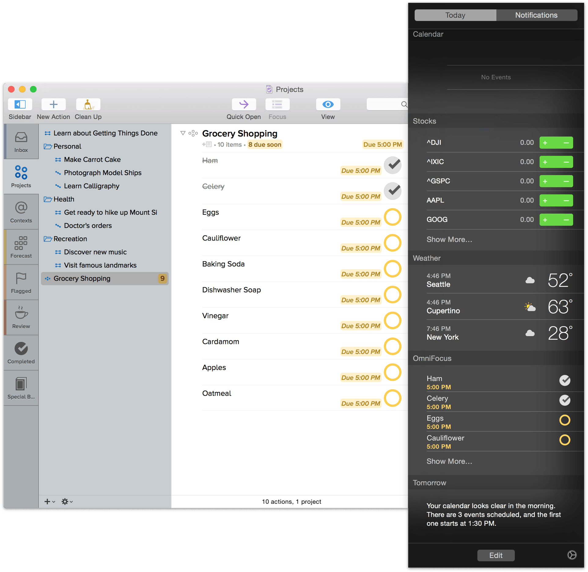 omnifocus 3 for mac sidebar color