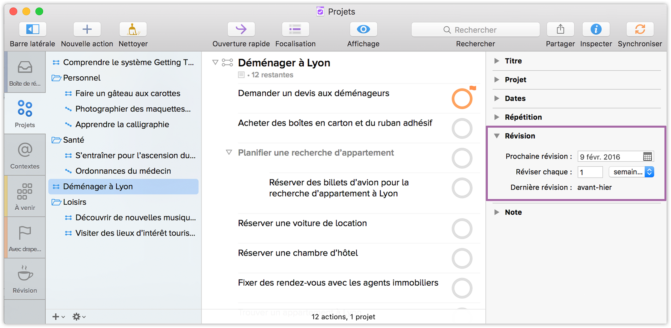 Manuel De L Utilisateur Omnifocus 2 Pour Mac Revision