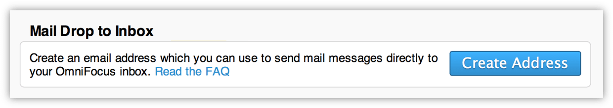 Creating a Mail Drop Address