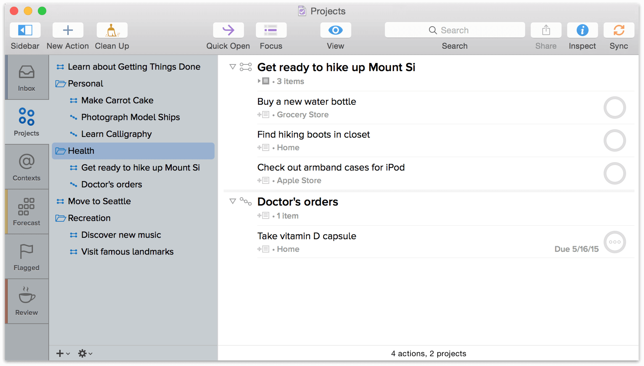 Project folders offer a way for you to group similar projects together so they’re easier to manage