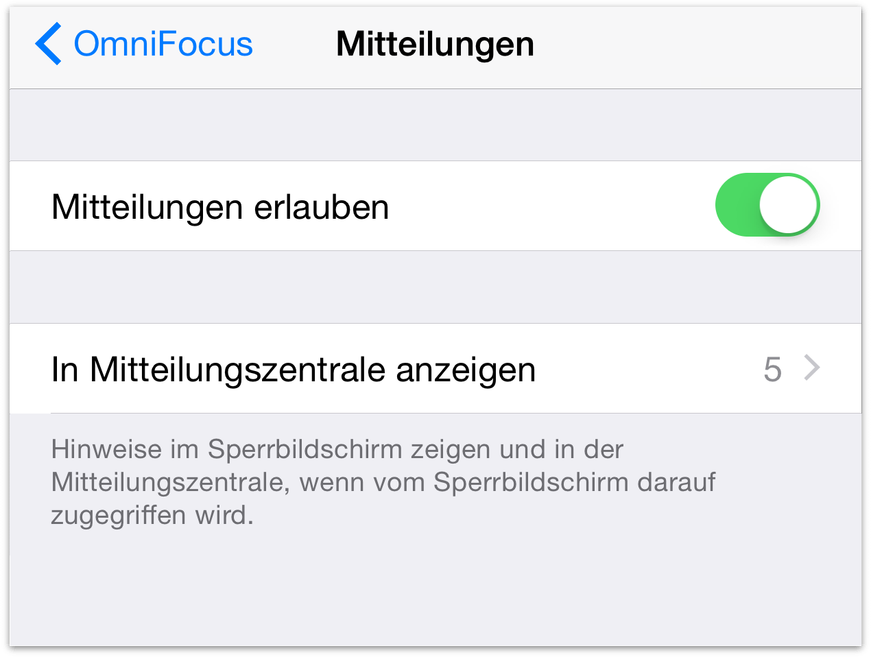 Einstellungen für Kalender-Mitteilungen und -Hinweise in der iOS-App „Einstellungen“