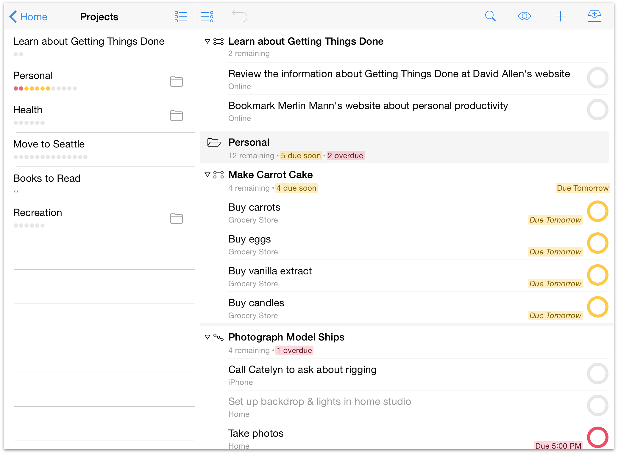 omnifocus taskpaper add project to subfolder