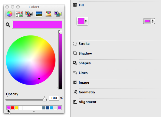 Select the Fill Color control