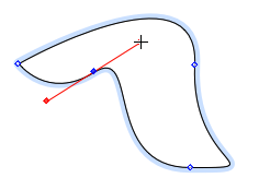 Here we used Option-drag to get the Bezier handles to create a curve from an angled point