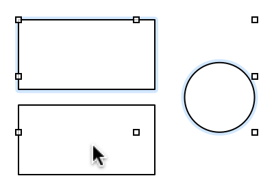 Use the Command key to select or deselect multiple objects