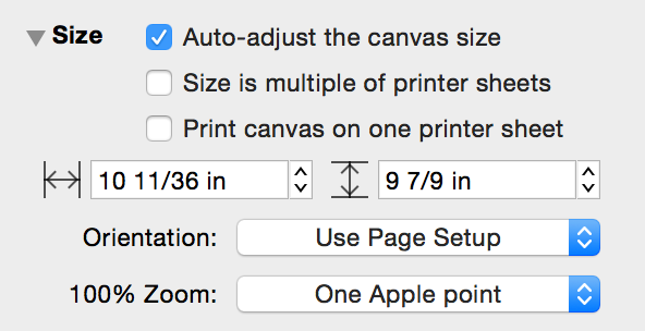 The Canvas Size Inspector