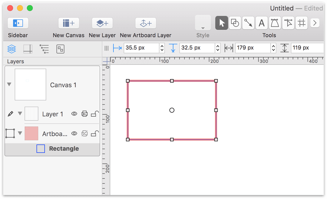 Adding an Artboard Layer and Object using the Artboard Tool