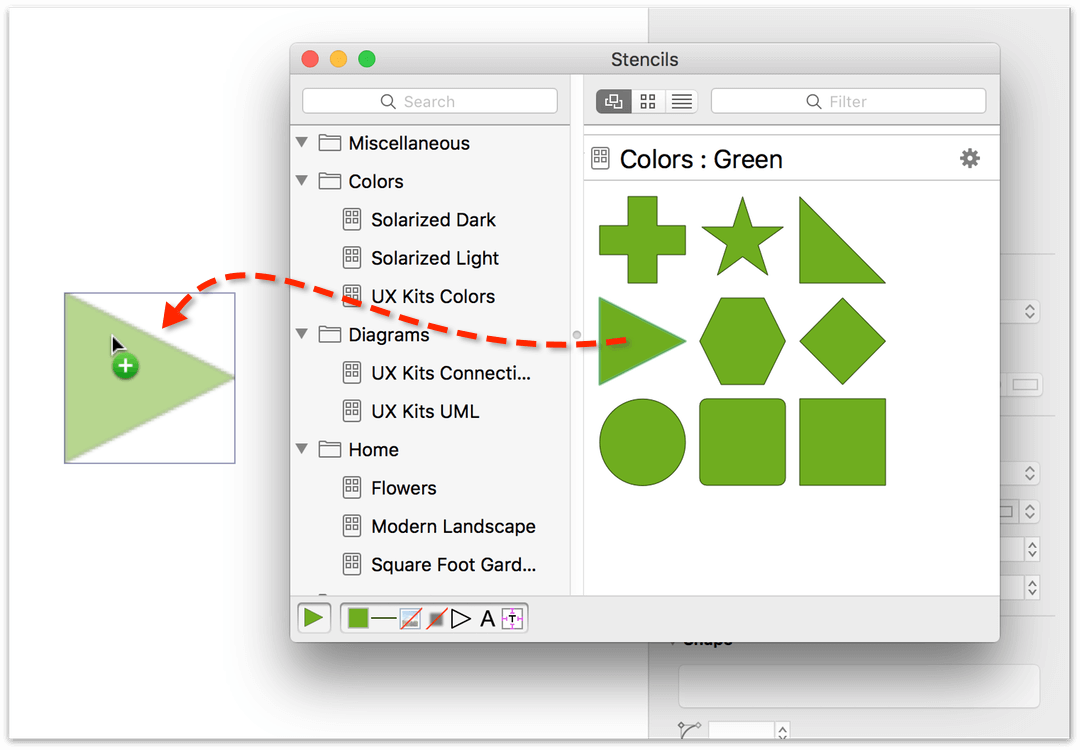 omnigraffle stencils horseshoe meter