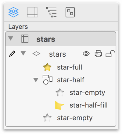 Organize the order of your stencils in the Sidebar
