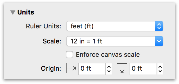 The Unit Scale popup menu, showing the Custom option for setting the scale