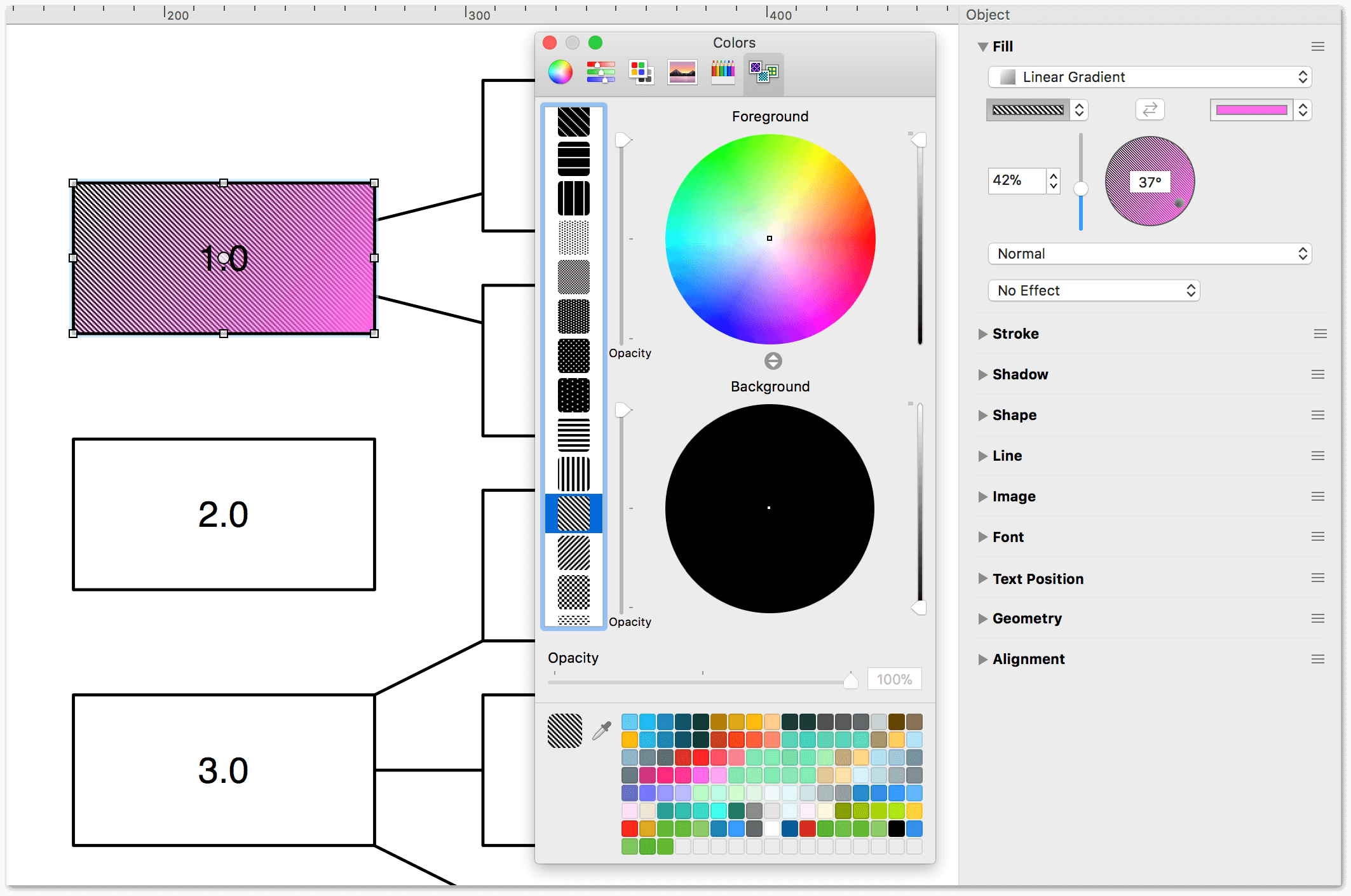 The pattern palette