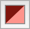 The color well appears as a square that&#8217;s split in half diagonally; the upper-left portion is dark red, while the lower-right portion is a lighter red