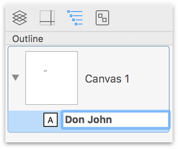 Enter Don John in the Sidebar as the label for the first object