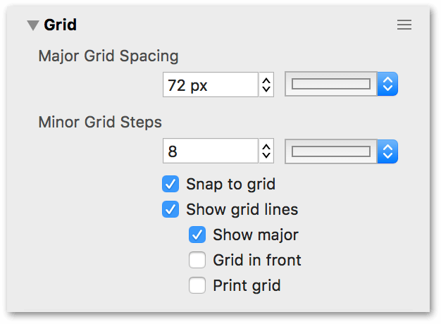 The Grid inspector