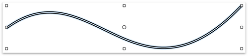 The line shape after conversion