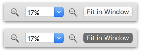 The two states of the Fit to Window button.