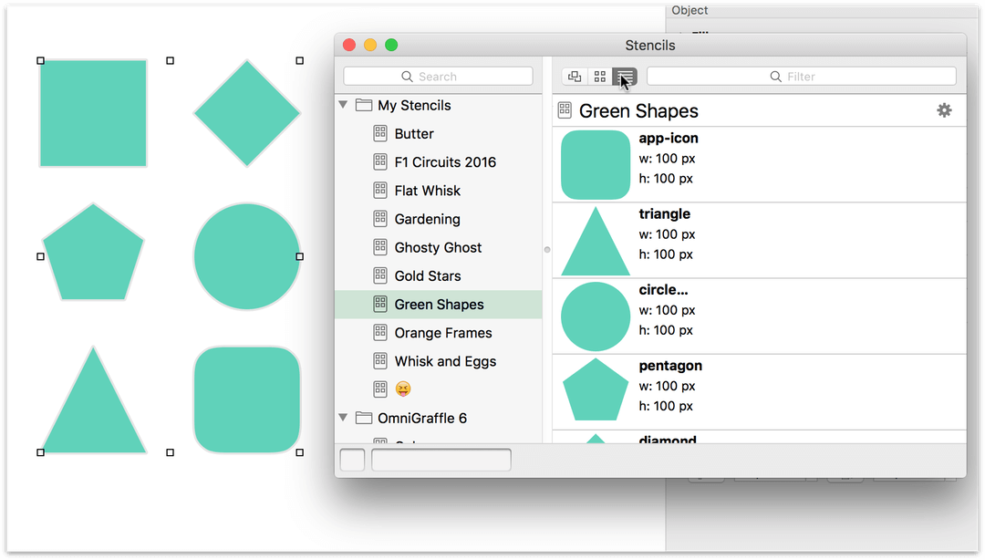 visual vocabulary for omnigraffle stencils