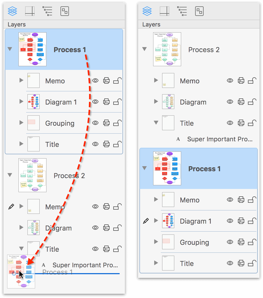 Reordering canvases in the sidebar