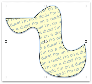 Text in a duck!