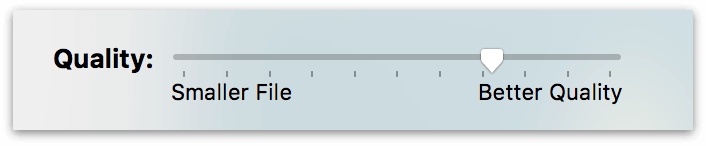 The Quality control for JPEG export lets you control the lossiness of your image exports