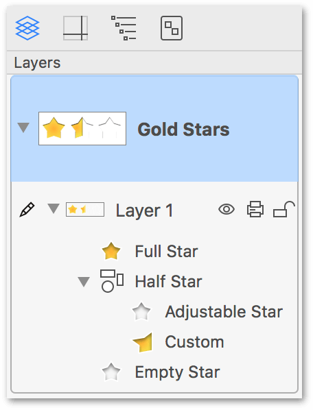 Organize the order of your stencils in the Sidebar