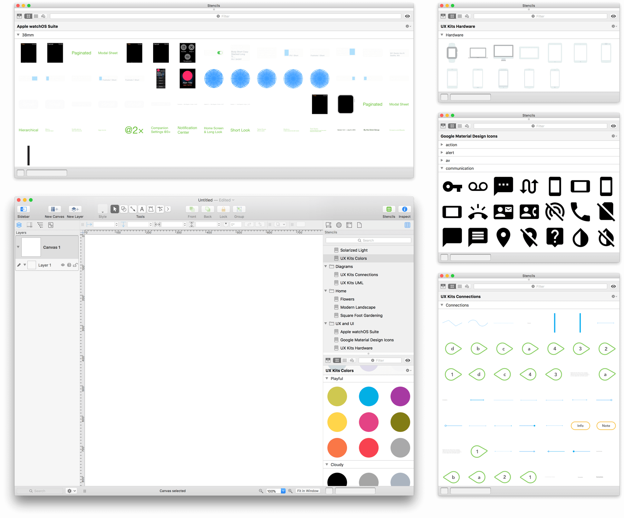 omnigraffle stencils ios8