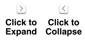 The Expand-Collapse arrow in its different states. If the arrow points to the right, click to expand the Tool Palette; if it points to the left, click to collapse the available tools on the right side of the arrow.