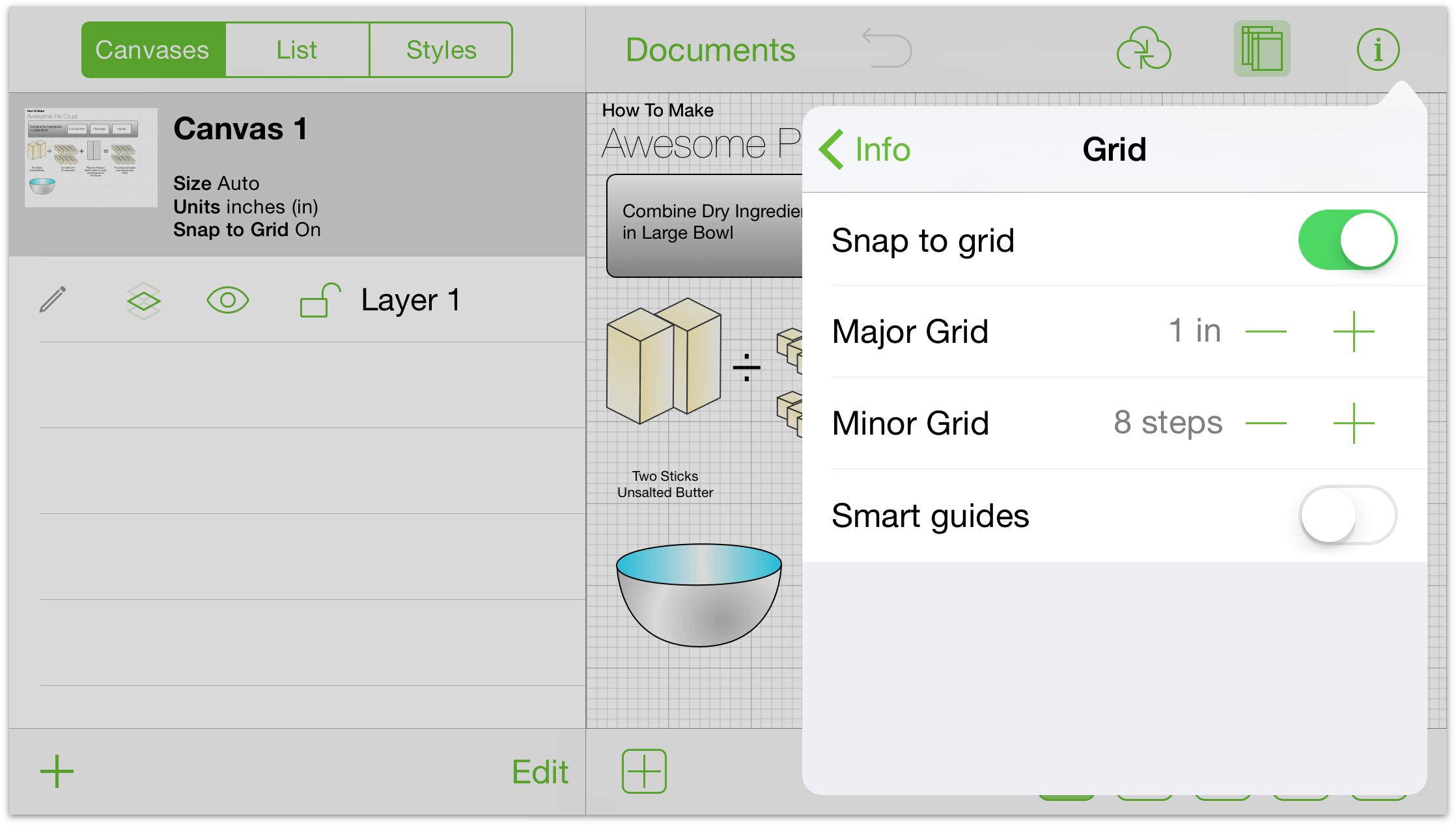 Grid options