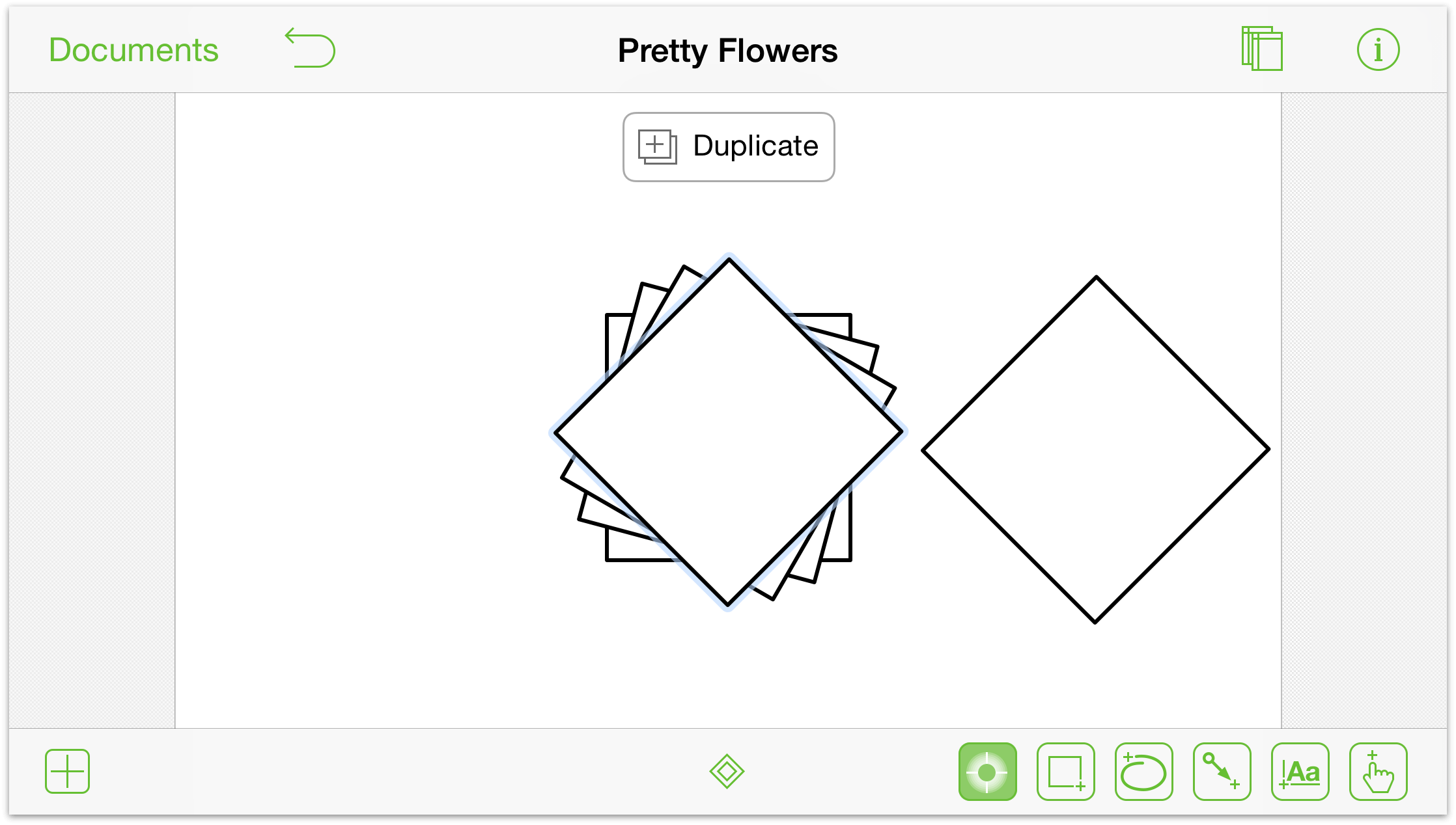 copy and paste, as shown in OmniGraffle