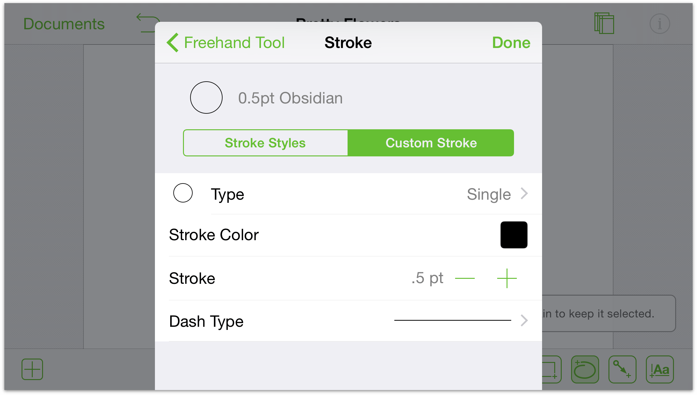 Some custom stroke styles