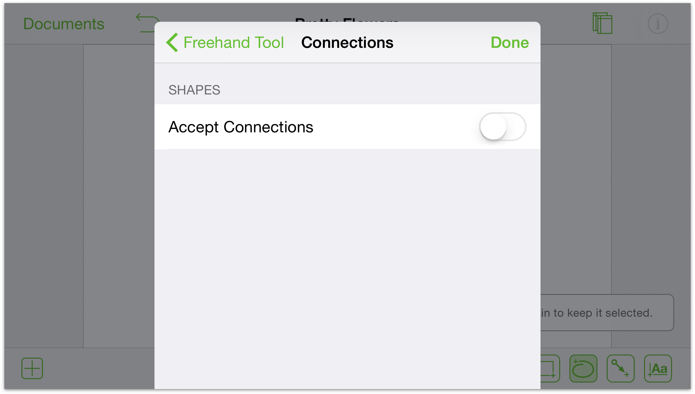 The Accept Connections option is turned off