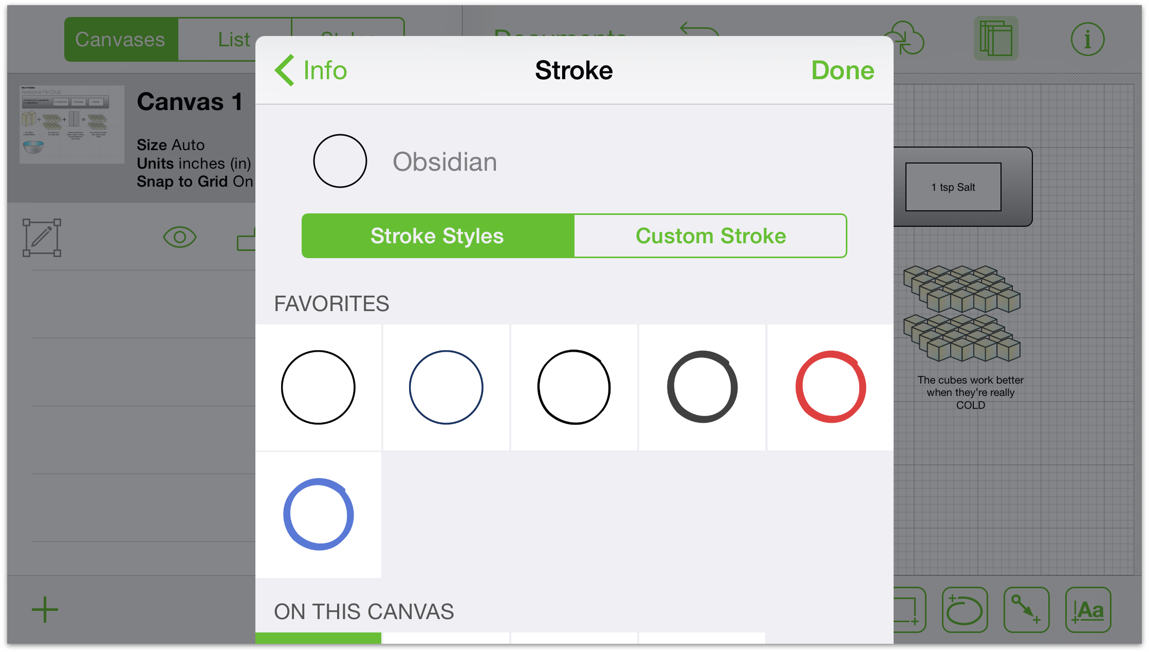 Stroke style