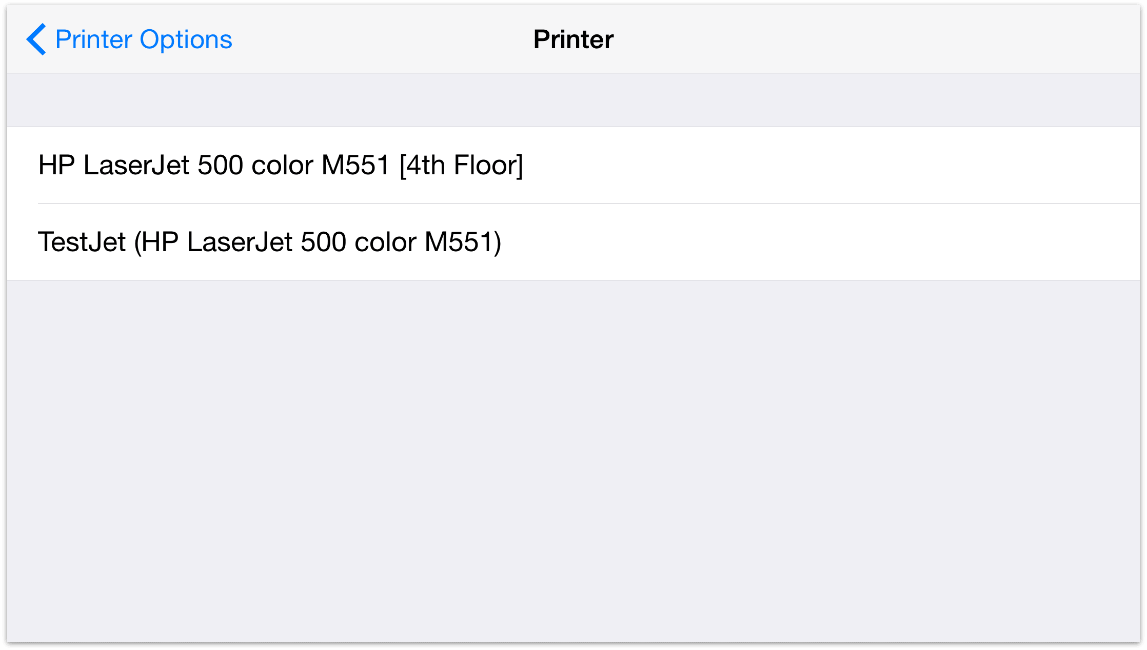 Select a Printer