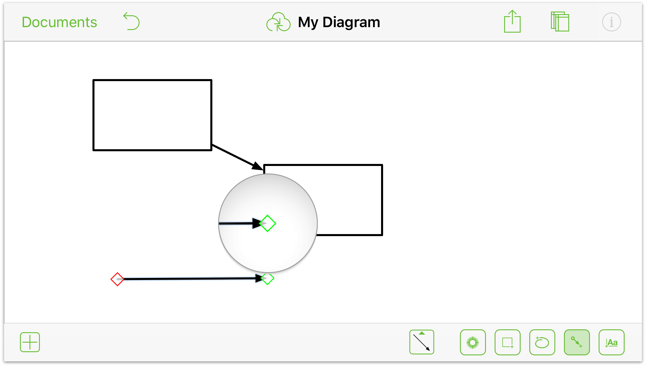 Drawing a line with the Line tool