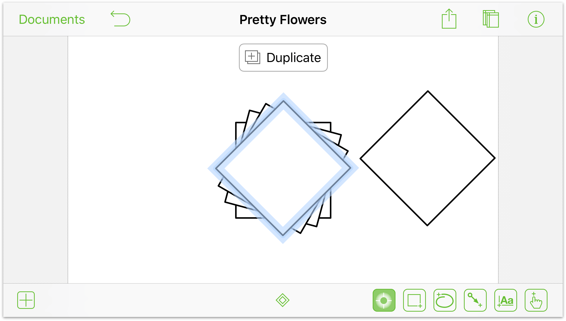 copy and paste, as shown in OmniGraffle