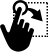 Drag-select gesture
