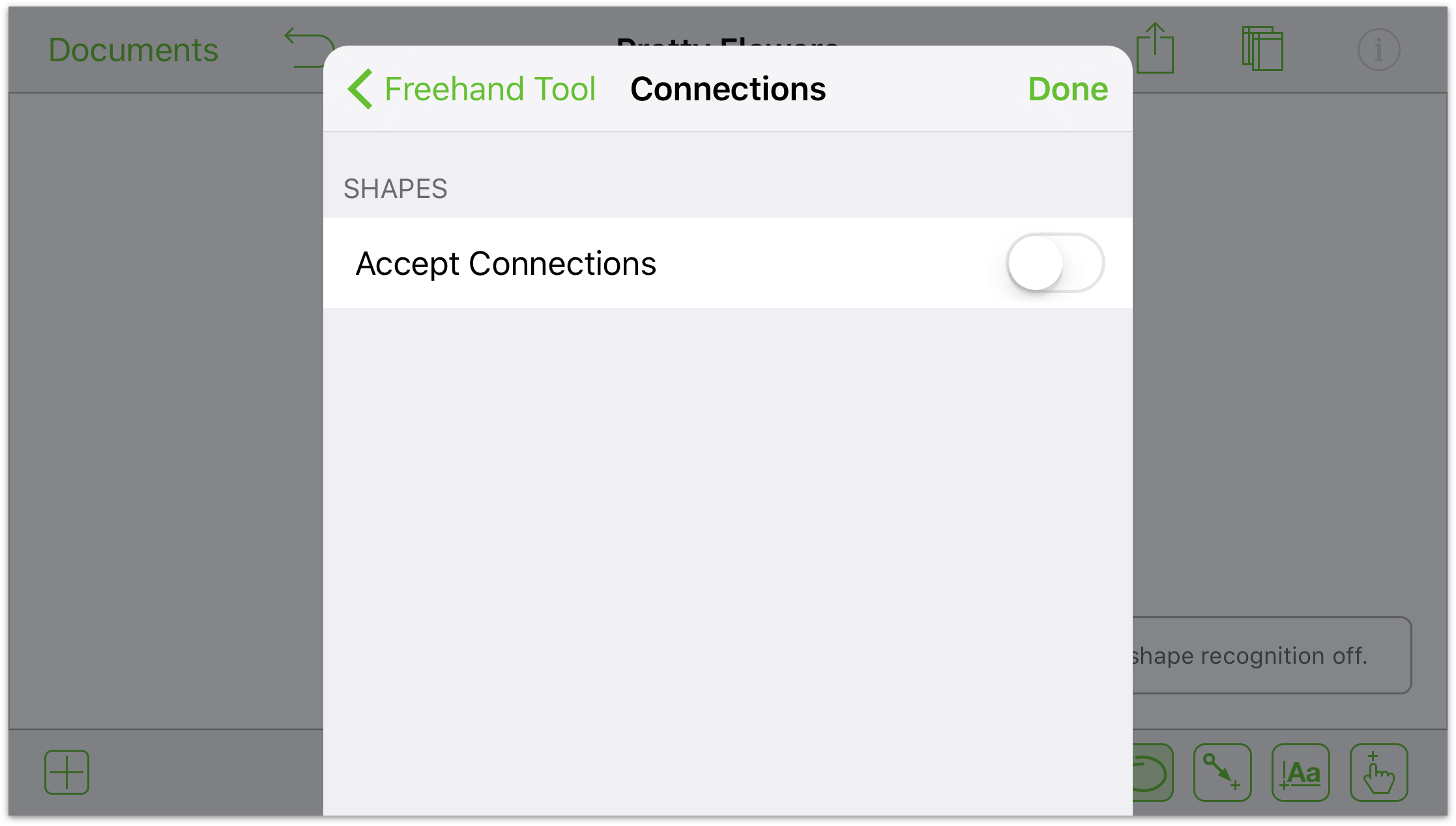 The Accept Connections option is turned off